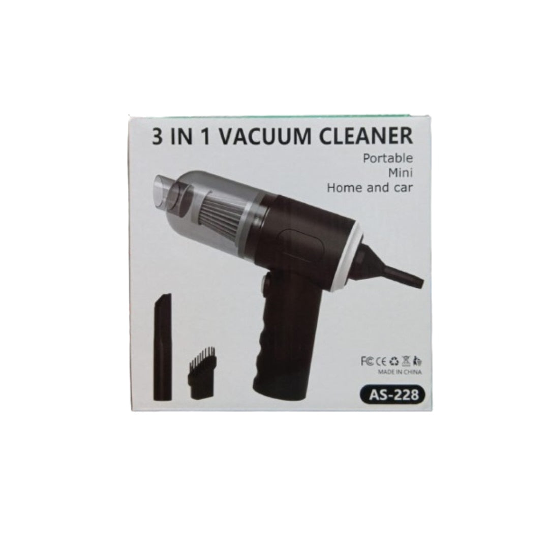 Aspirator Auto Fără Fir 3 în 1, 120W, 12000Pa, Acumulator 4000 mAh, cu Perie