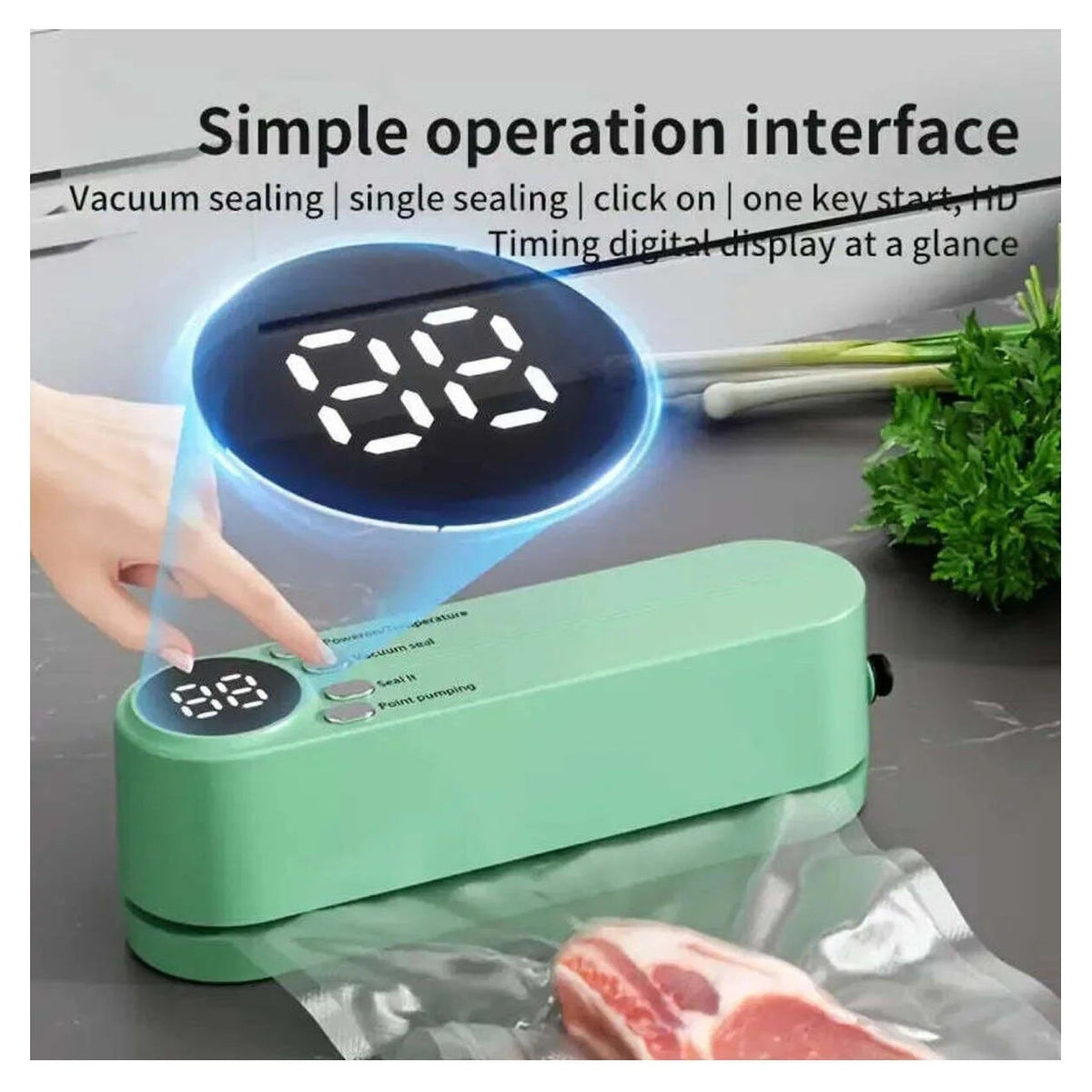 Mini Aparat de Sigilat Pungi, Reîncărcabil USB, Portabil, pentru Păstrarea Alimentelor