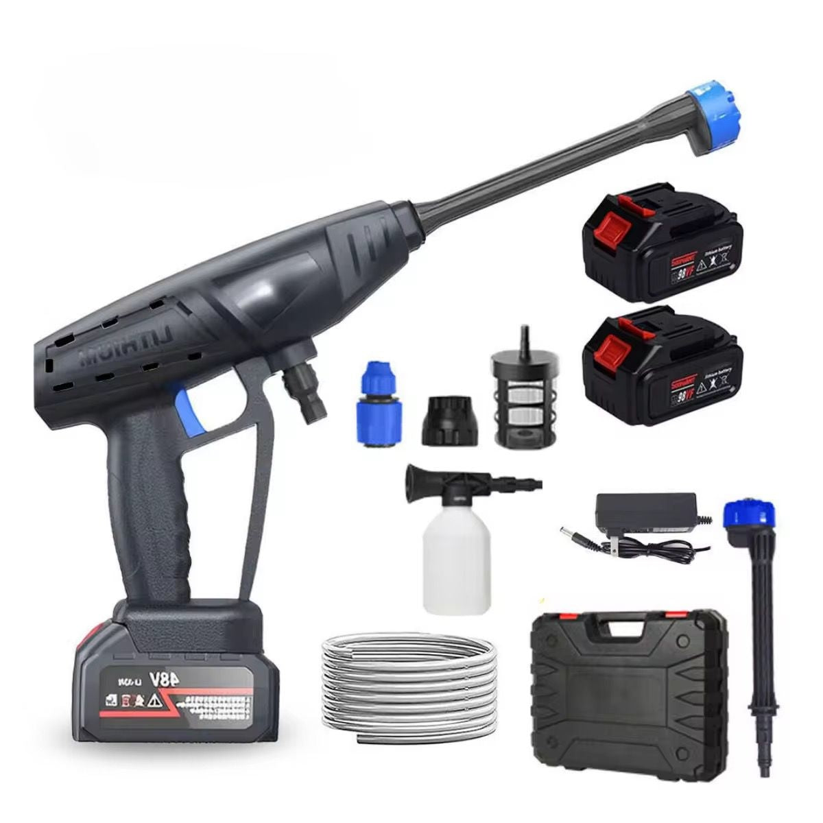 Pistol de Spălat cu Presiune cu Acumulator, Fără Fir, pentru Mașină, Terasă și Grădină