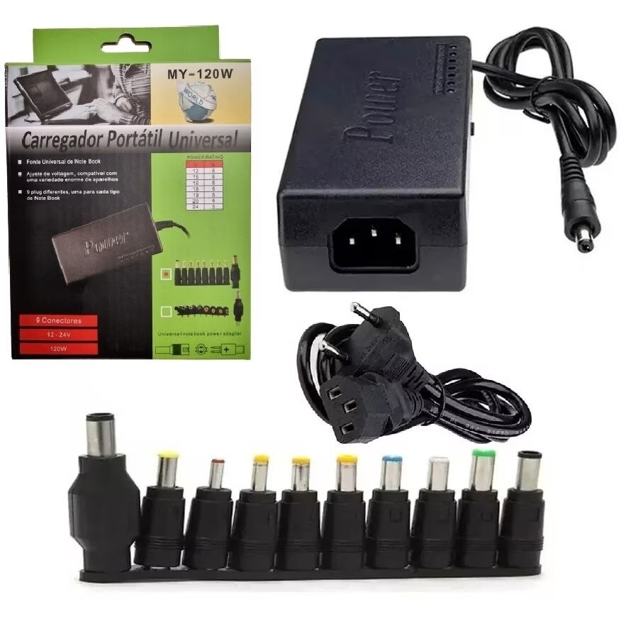 Incarcator universal pentru laptop 9 mufe de conectare
