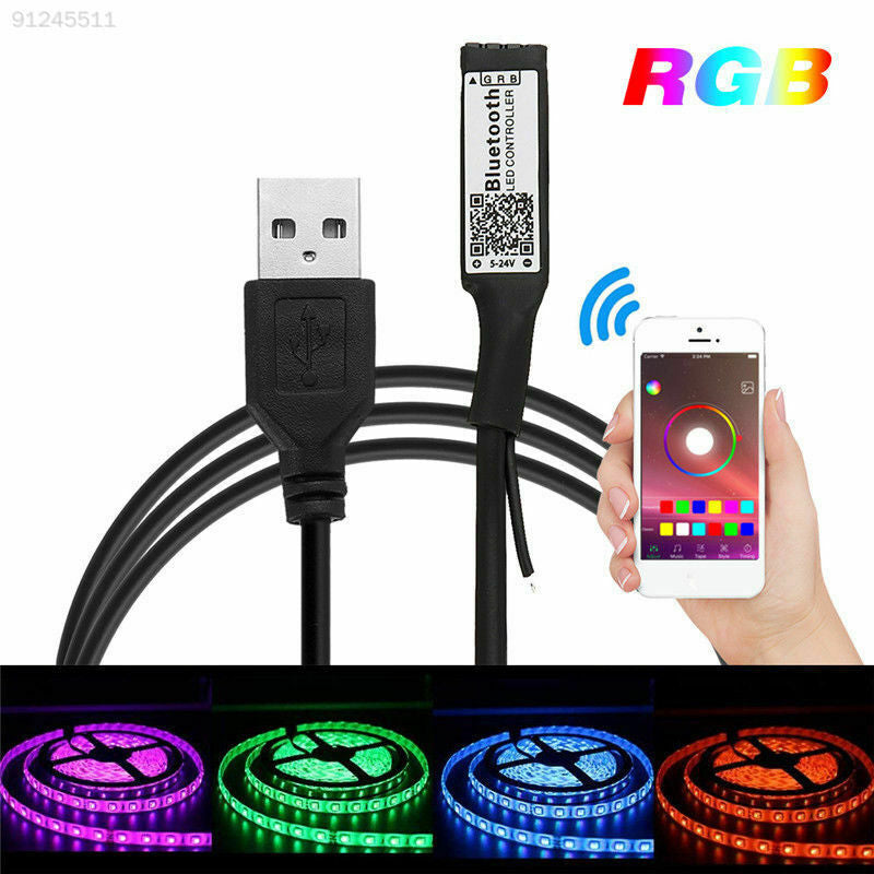 Banda LED RGB cu Mini Controller 12A 144W 5V Bluetooth