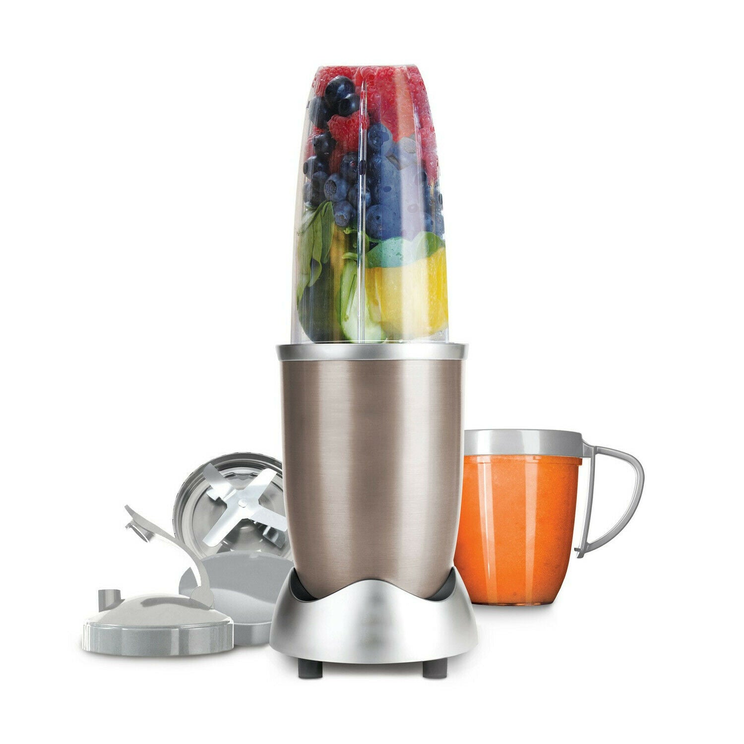 Robot de bucatarie, Blender si Storcator, pentru nutritie, 2 cani incluse, 900W