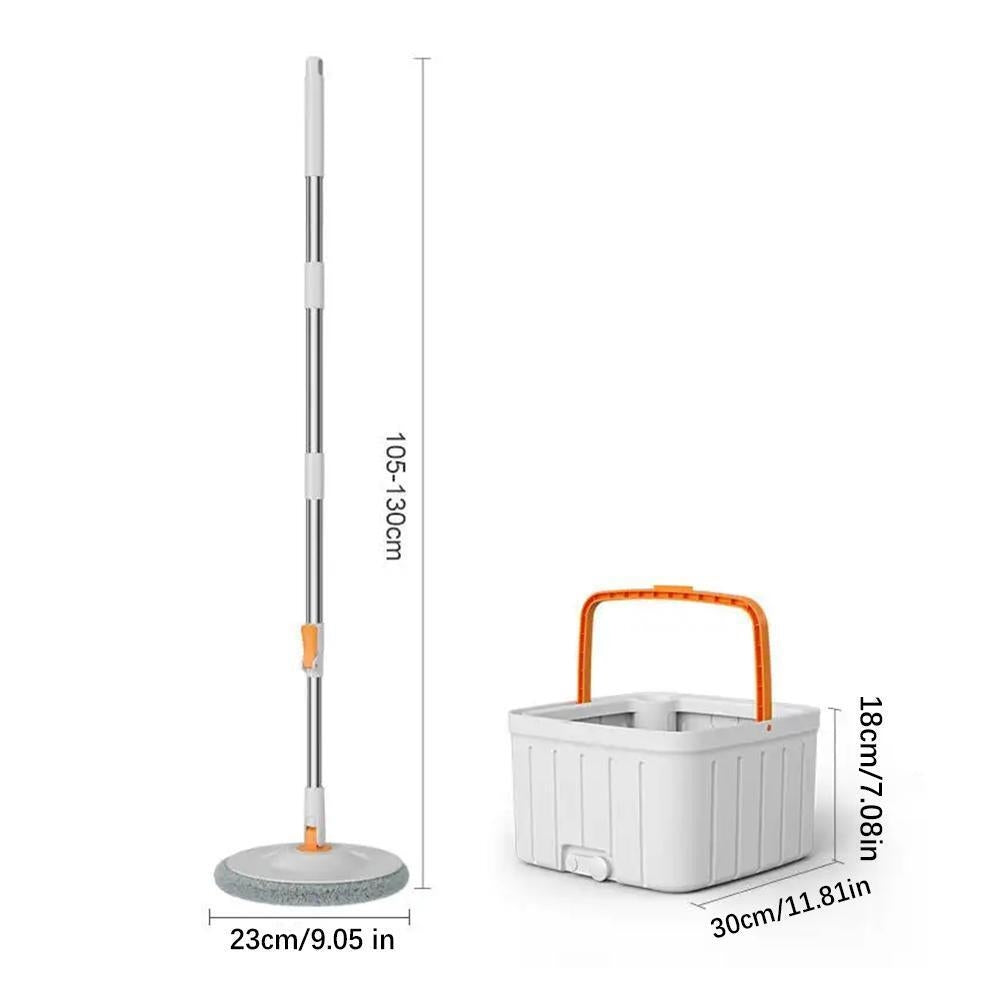 Mop rotativ microfibra 360 grade galeata cu dispozitiv de separare a apei murdare