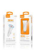 X-start car charger design 38WQC3.0+PD super fast charging