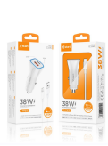 X-start car charger design 38WQC3.0+PD super fast charging Car