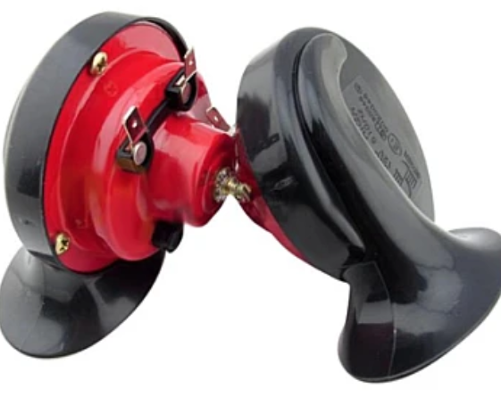 Set 2 X Claxon ROSU 12V Auto universal