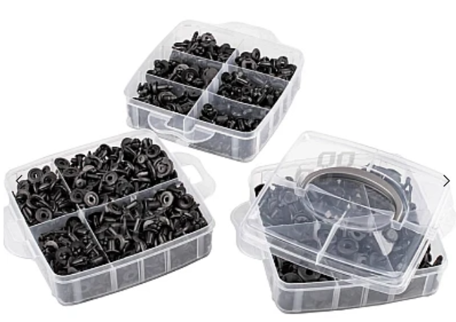 Set 620 piese cleme clipsuri si pini fixare auto plastic