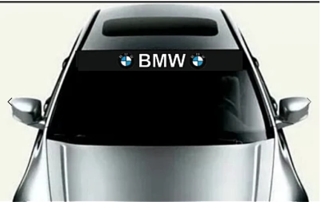 Sticker Parasolar auto sau haion/parbriz BMW 120 X 10 cm