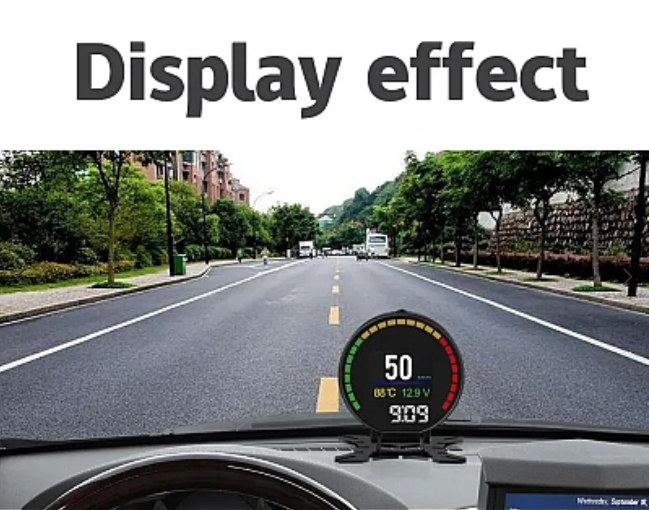 Aparat diagnosticare si afisaj informatii bord P15 pe parbriz digital OBD2 de tip HUD display pentru bord