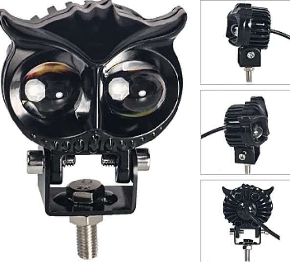 Proiector LED auto cu 2 FAZE putere 30W 6000K model bufnita