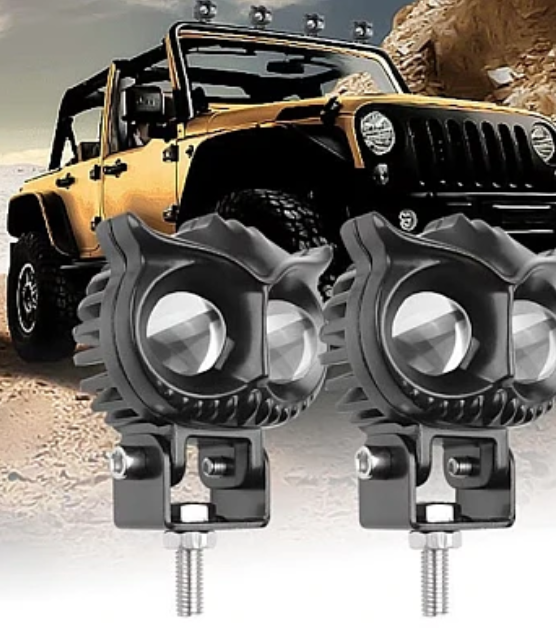 Proiector LED auto cu 2 FAZE putere 30W 6000K model bufnita