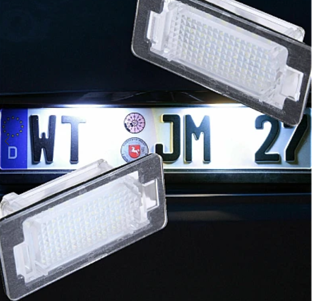 Set 2 lampi numar LED pentru BMW seria 1 3 5 F10 F11 E39 E60 E61 X1 E84 F48 X3 F25 X4 X5 X6 E90 E91