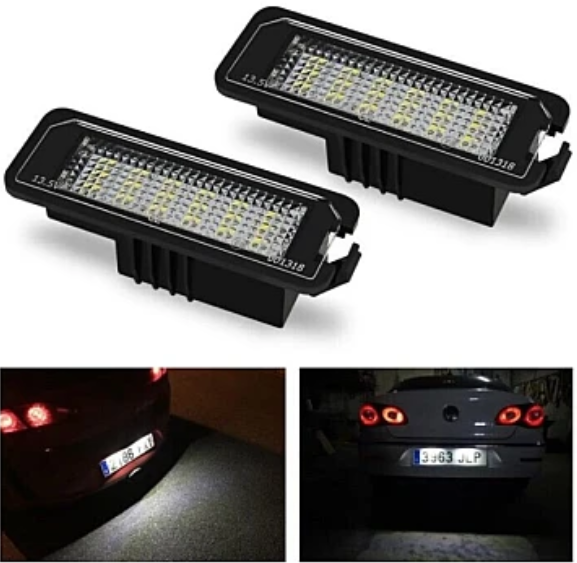Set 2 x lampi numar LED Volkswagen GOLF 4/5 PASSAT PASSAT CC BEETLE PHAETON EOS SCIROCCO
