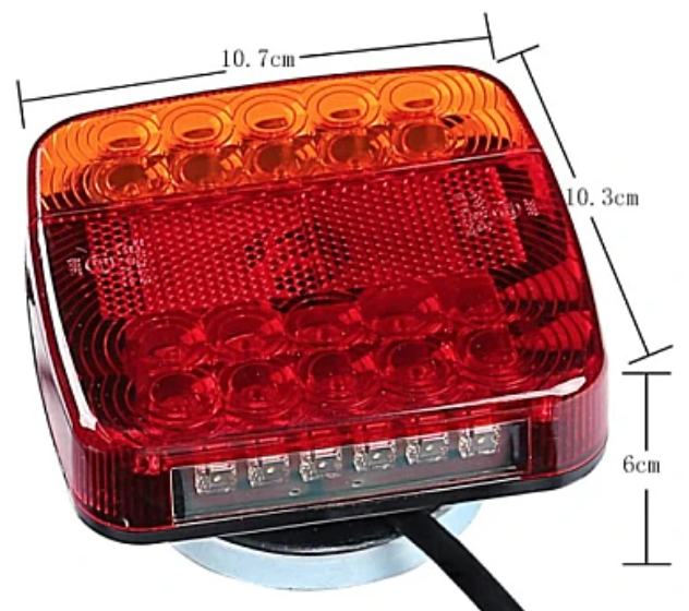 Semnalizator magnetic TIR cu 7 Pini si LED