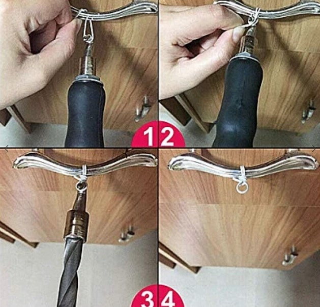 Carlig semi automat de legat sarma fier beton armatura din otel cu maner ergonomic din cauciuc