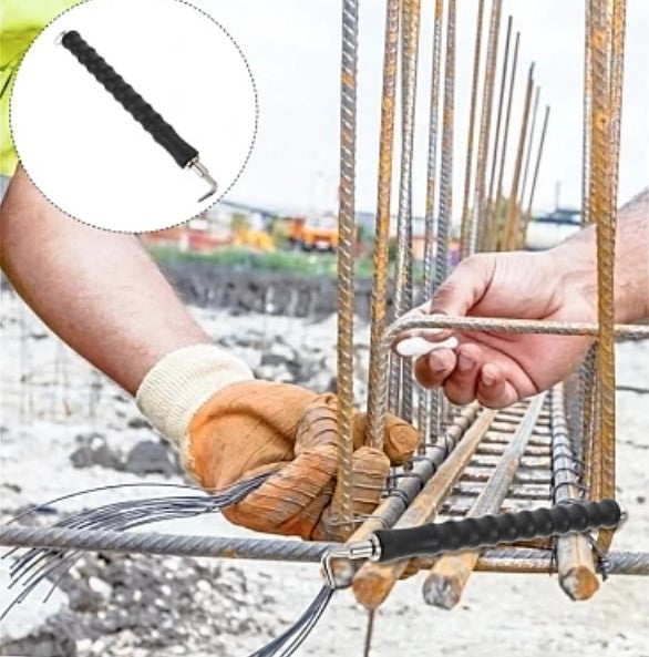 Carlig semi automat de legat sarma fier beton armatura din otel cu maner ergonomic din cauciuc