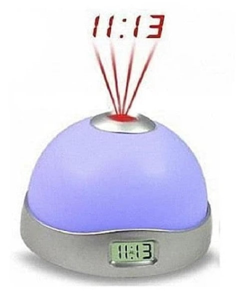 Ceas digital rotund cu proiectie ora pe tavan