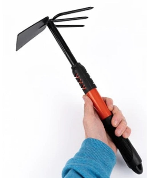 Sapaliga extensibila cu cap dublu si maner ergonomic