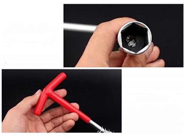 Cheie Bujie cu Maner T16mm Arc si Unghi Ajustabil 360 grade