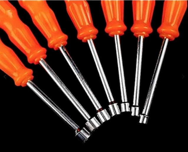 Set 7 surubelnite cu maner plastic si cap tubulara de la 5 la 11 mm