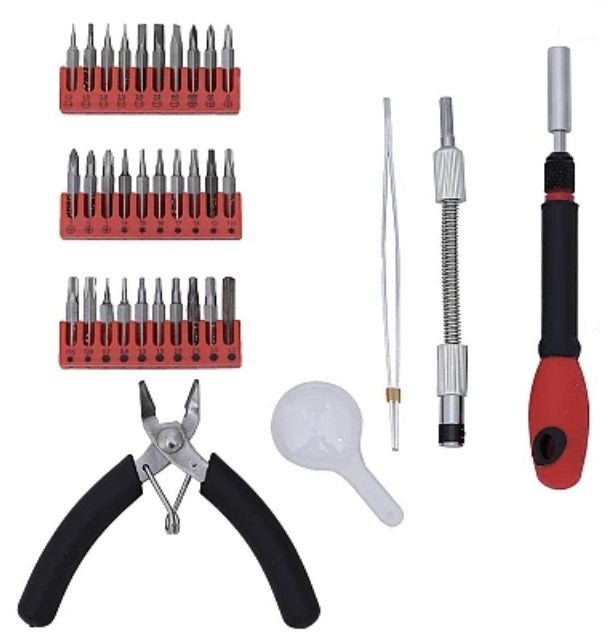 Set de 35 piese instrumente de baza pentru lucrari electronice de precizie