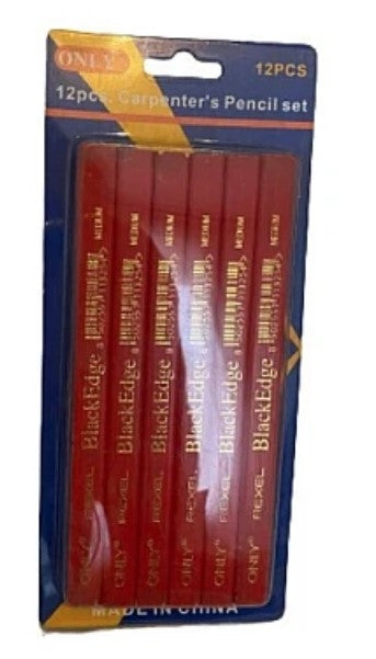 Set 12 Creioane tamplarie BlackEdge, Lungime 180 mm