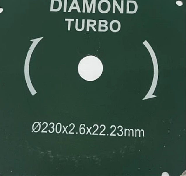 Disc diamantat pentru faianta 230 x 2.0 x 22.23 verde MX547
