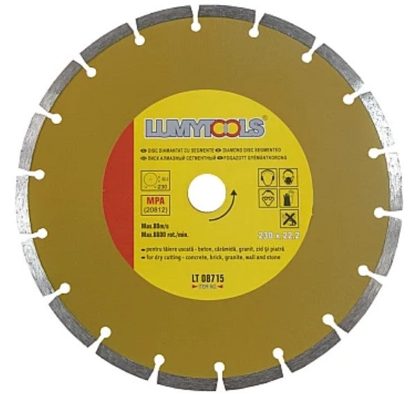 Disc Diamantat 230 X 22.2 Mm Intrerupt