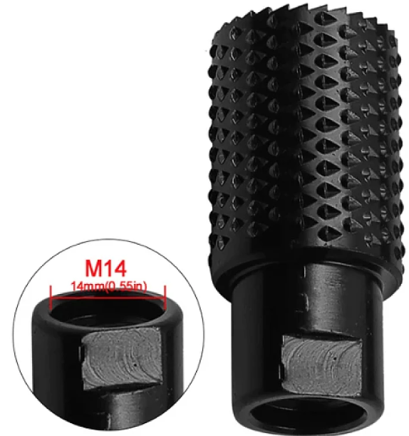 Raspel lemn dimensiune 30MM filet M14 negru