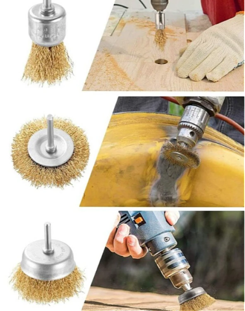 Set 6 perii din sarma pentru bormasina