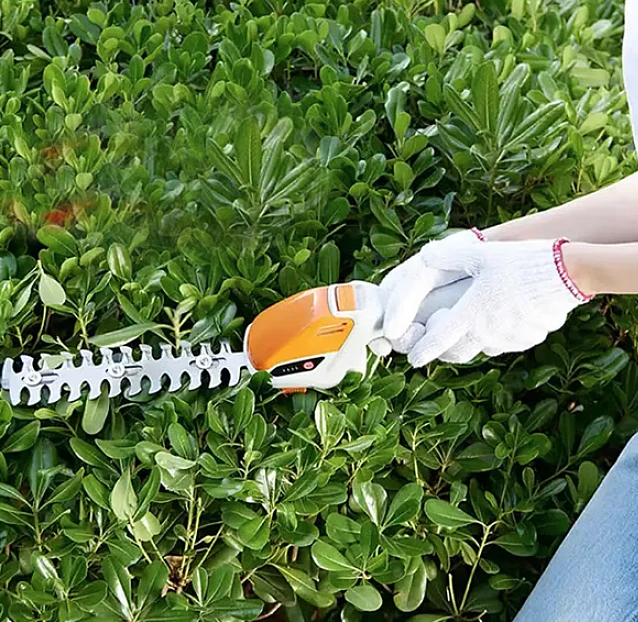 Foarfeca gradinarit electrica 2 in 1 acumulator pentru tuns Iarba gard viu sau arbusti 2 foarfeci Incluse