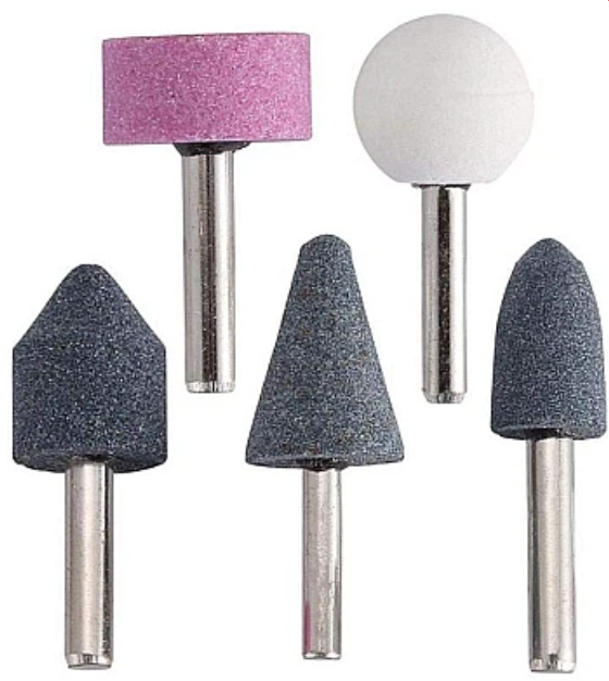 Set 5 freze pentru slefuire profesionale cu piatra tip pila ZP 0004