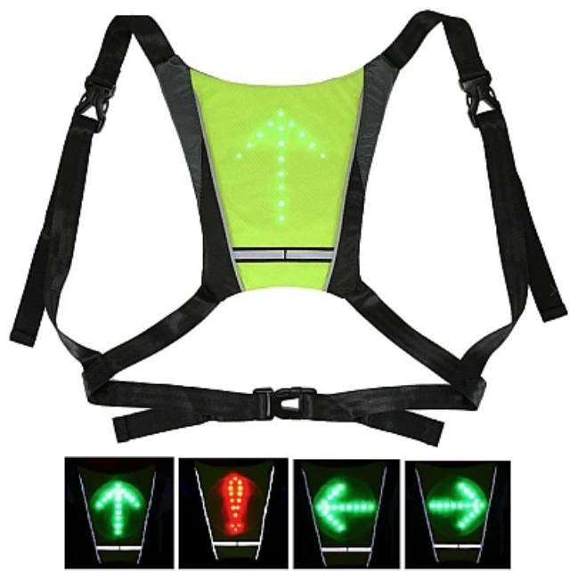 Vesta reflectorizanta semnalizare LED cu telecomanda