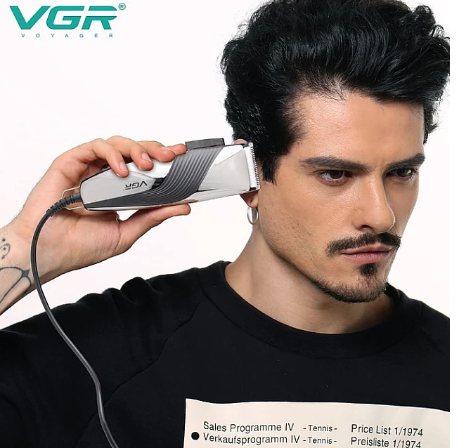 Aparat de tuns profesional VGR V121 Negru cu Gri