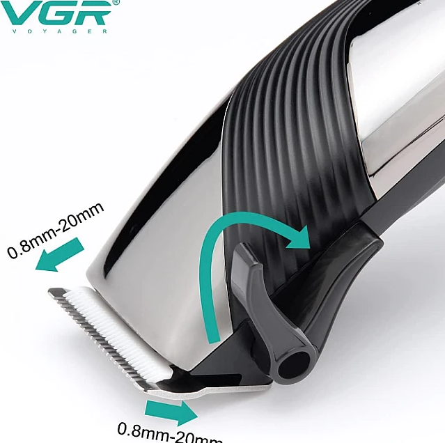 Aparat de tuns profesional VGR V121 Negru cu Gri