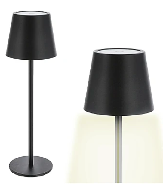 Lampa de birou cu senzor tactil si 3 moduri de iluminare NEAGRA