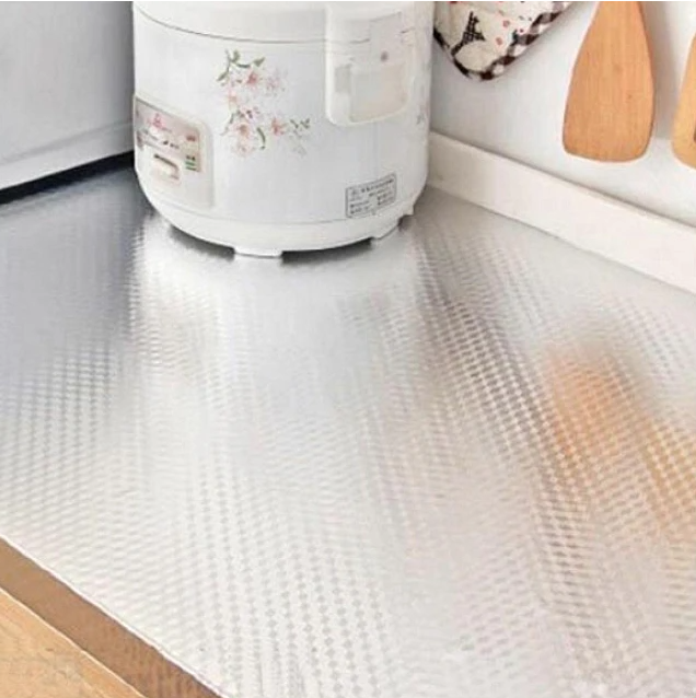 Autocolant ALUMINIU pentru Bucatarie 40x500 cm Model ROMB