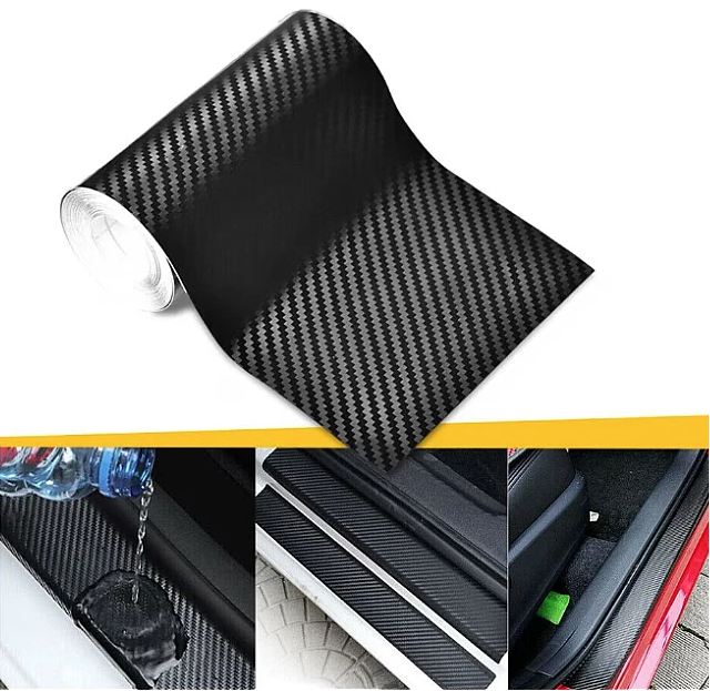 Banda Adeziva Carbon 10 cm x 5 metri pentru Protectie si Tuning Auto