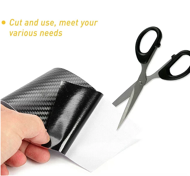 Banda Adeziva Carbon 10 cm x 5 metri pentru Protectie si Tuning Auto