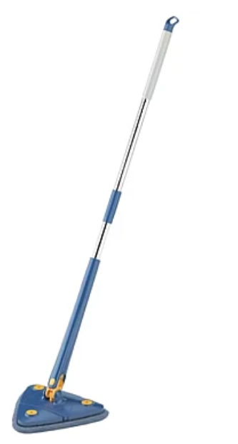 Mop multifunctional pentru suprafete uscate si ude cap triunghiular rotativ