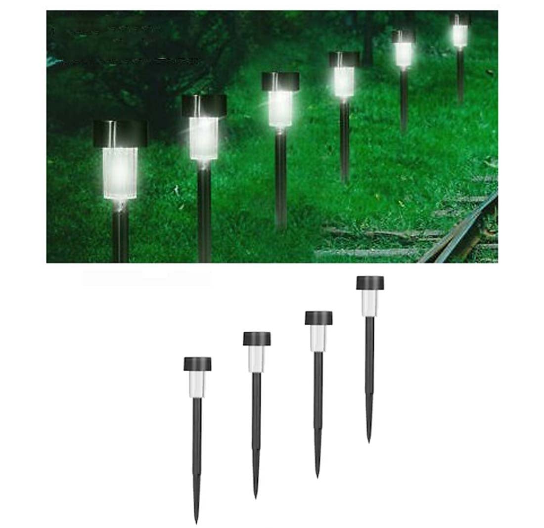 Set 4 lampi felinar pentru gradina cu incarcare solara