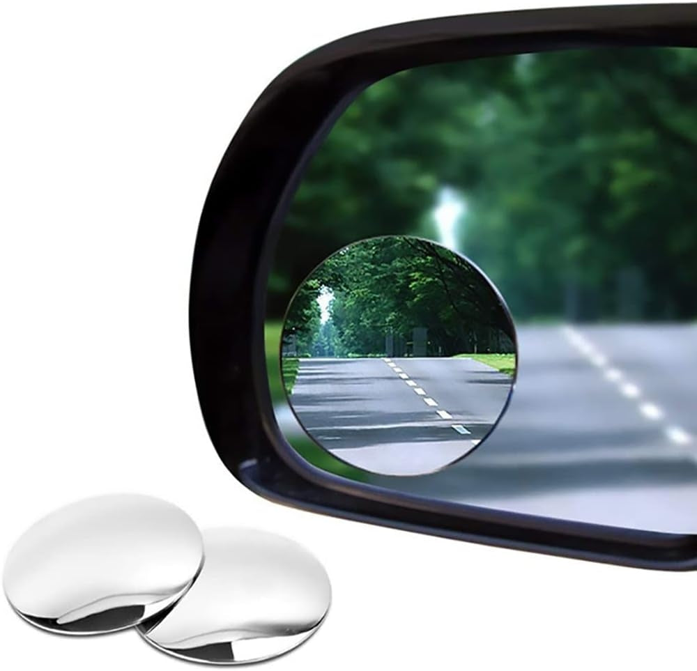 Set 2 bucati: Oglindă Rotundă pentru Unghi Mort Auto - Vizibilitate și Siguranță Îmbunătățite