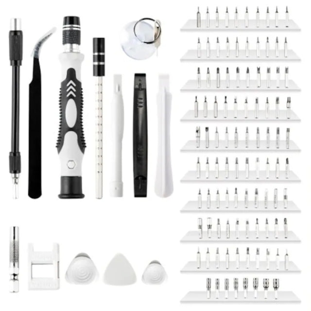 Set Profesional de Scule și Șurubelnițe de Precizie – 115 Piese