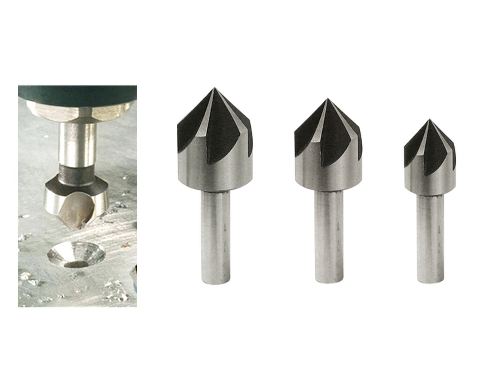 Set 3 freze profesionale HSS pentru canelat