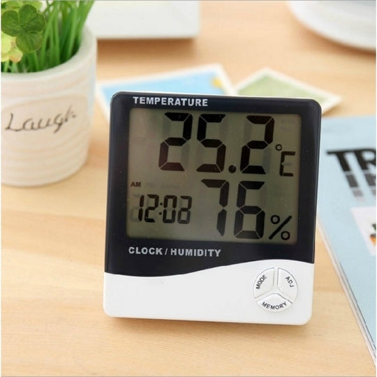 Termometru, Higrometru Digital de Camera - afisare Ora, Temperatura, Umiditate