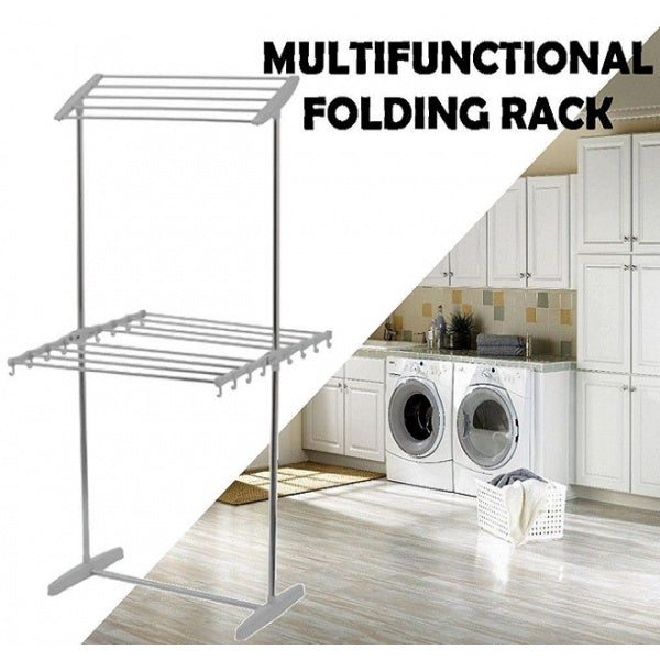Uscator multifunctional dublu-etajat pentru haine