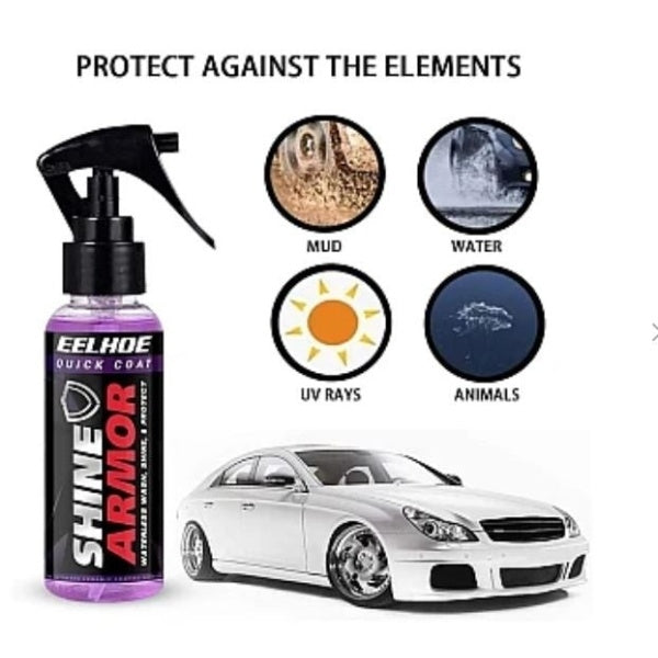 Ceară Lichidă Ceramică Auto Shine Armor, Efect Hidrofob și Luciu Intens