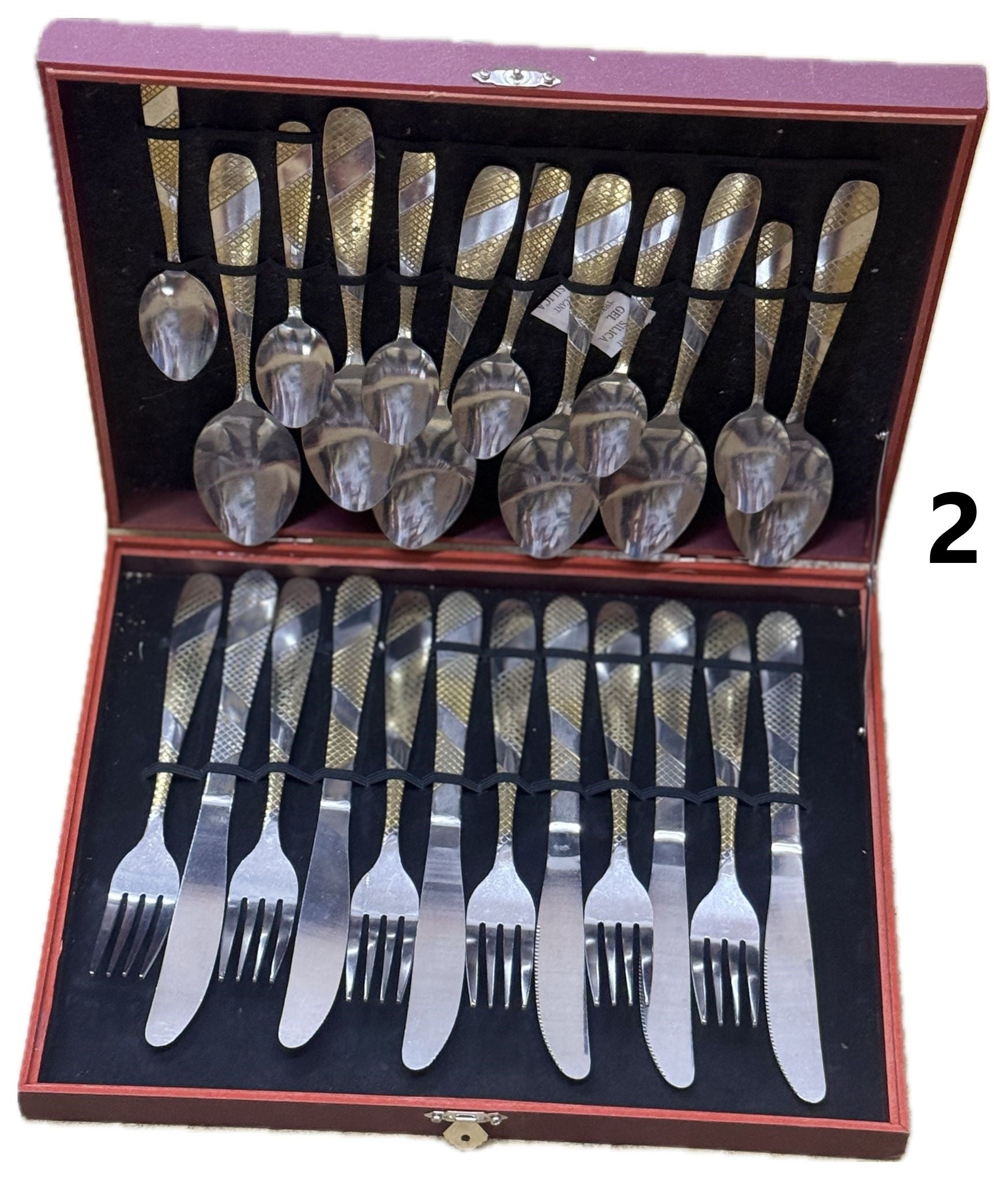 Set tacamuri inox - 24 piese