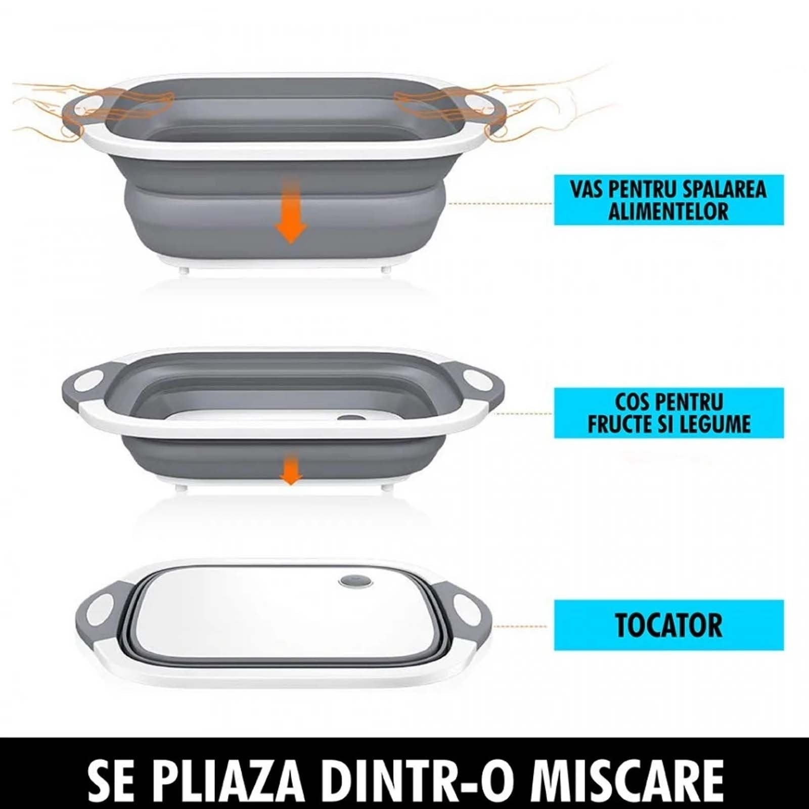 Tocator multifunctional 3 in 1, pliabil