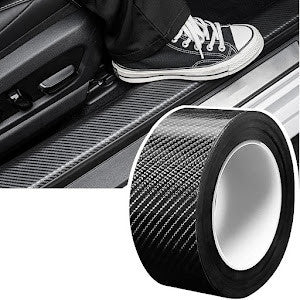 FOLIE DE PROTECTIE CARBON 3D, ROLA 7 CM X 3 M, NEGRU MAT
